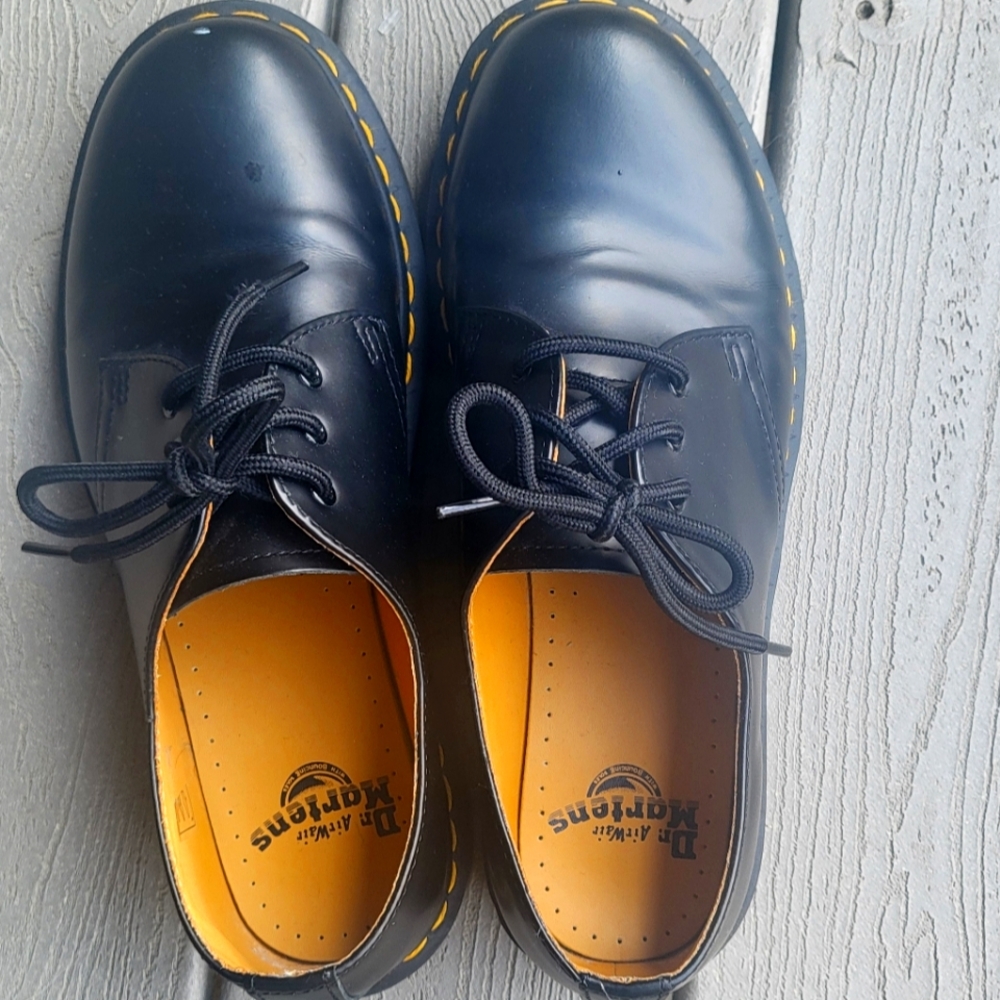Dr. Martens Black Leather Oxford Shoes